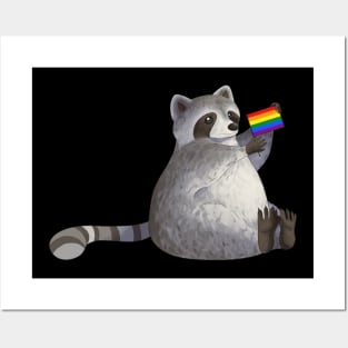 Gay Pride Raccoon Posters and Art